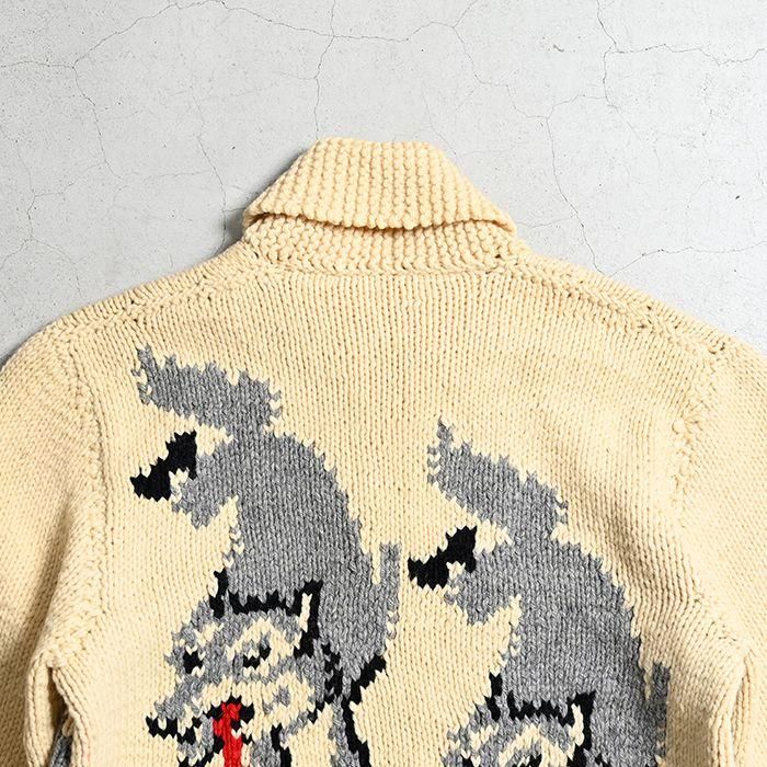 OLD ”WOLF PATTERN” COWICHAN JACKET（BIG SIZE/MINT） - 古着屋