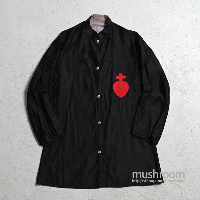 C.E.WARD CO COTTON SATIN STAND COLLAR JACKET（VERY GOOD