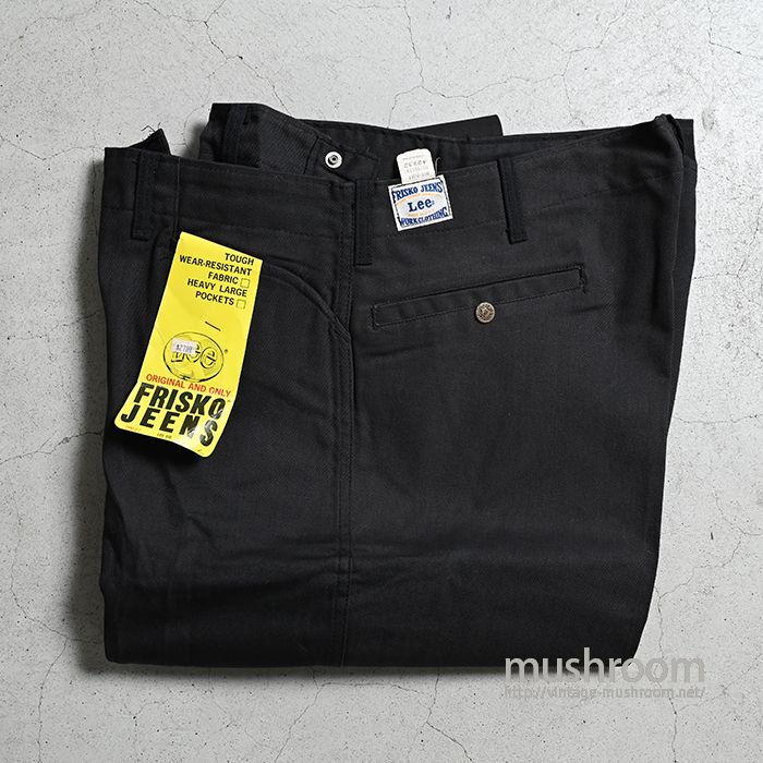 Lee BLACK FRISCO JEANS WORK TROUSERS（DEADSTOCK/W42L32） - 古着屋