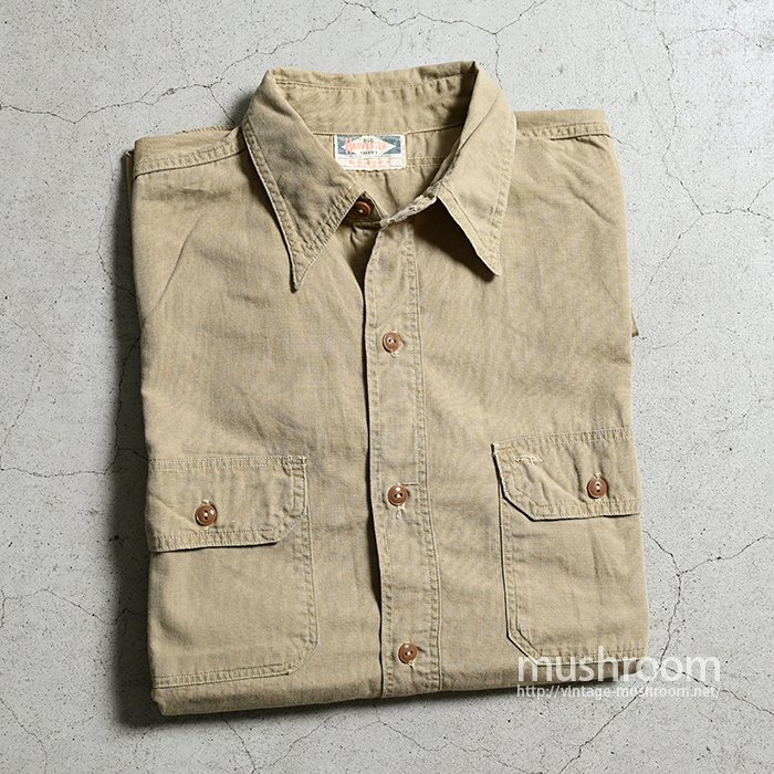 BIG HARVESTER L/S COTTON WORK SHIRT（Early 1940'S/GOOD DETAIL 