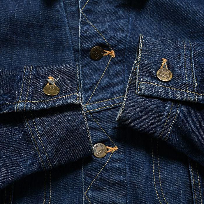Lee 101-J DENIM JACKET（SZ46 LONG/DARK COLOR） - 古着屋