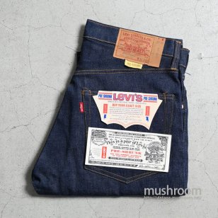  LEVI'S 505 BIGE JEANS WITH SELVEDGEW34L32/DEADSTOCK