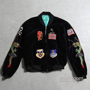 U.S.AIR FORCE SOUVENIR JACKET WITH SKULL PATCH
