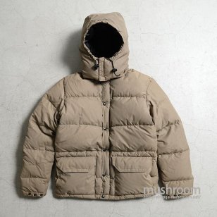 THE NORTH FACE DOWN JACKET WITH HOODYBLACK BUTTON/GREIGE/SMALL