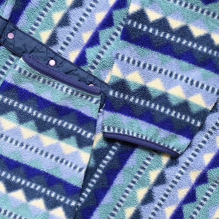 PATAGONIA DIAMOND PATTERN SNAP-T FLEECE JACKET('93/GOOD PATAGONIA DIAMOND PATTERN SNAP-T FLEECE JACKET('93/GOOD