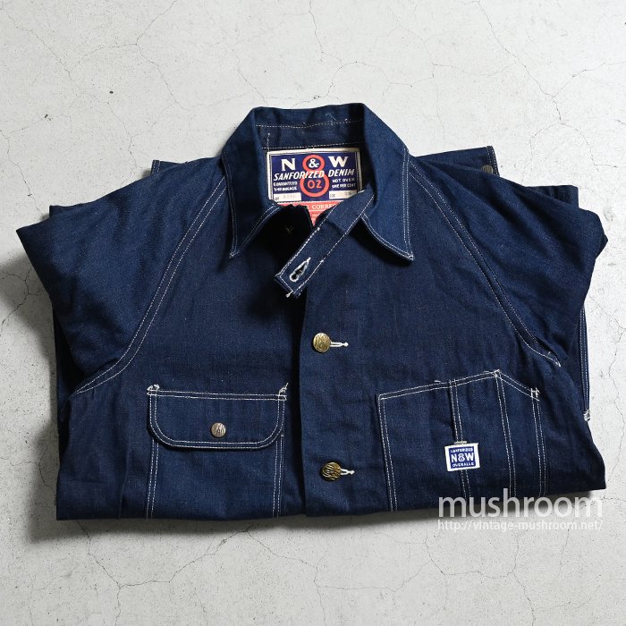 N&W DENIM COVERALL WITH CHINSTRAP（1930'S/SZ 38/DEADSTOCK） - 古着 