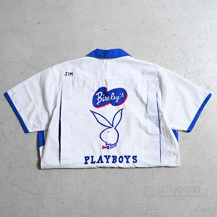 A-ONE STORE S/S BOWLING SHIRT WITH PLAYBOY EMBROIDERY（MADE IN 