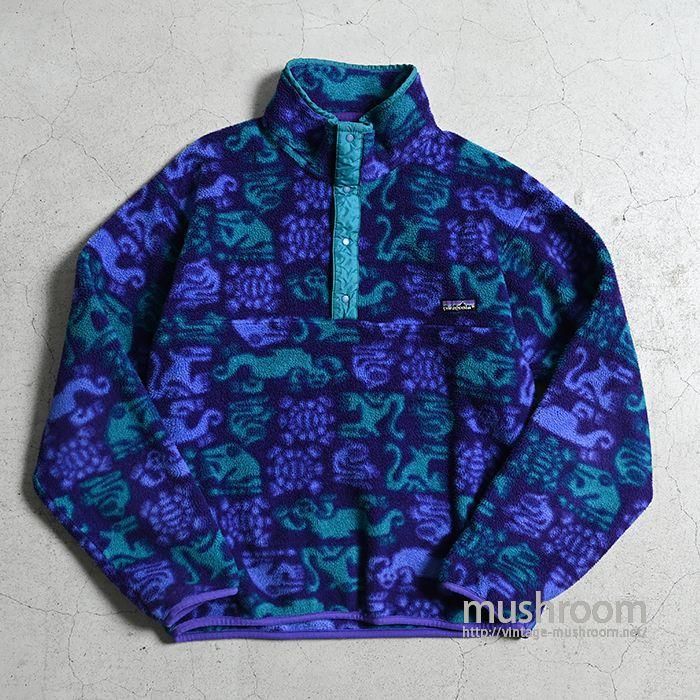 PATAGONIA MONSTER PATTERN SNAP-T FLEECE JACKET（GOOD