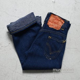 WW2 UNKNOWN KID'S JEANS WITH LEATHER PATCHBLUE SLEEK