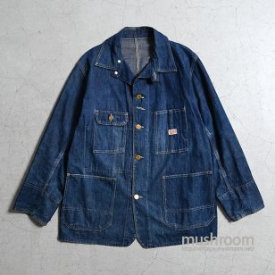 UNKNOWN DENIM COVERALL WITH CHINSTRAP1930'S/GOOD CONDITION