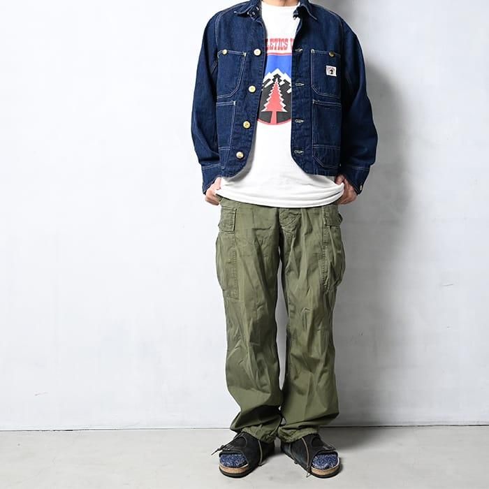 DUCK HEAD DENIM COVERALL WITH CHINSTRAP(DARK COLOR/MINT DUCK HEAD DENIM COVERALL WITH CHINSTRAP(DARK COLOR/MINT