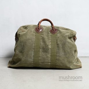 L.L.BEAN CANVAS BAG WITH LEATHER HANDLE1930'S