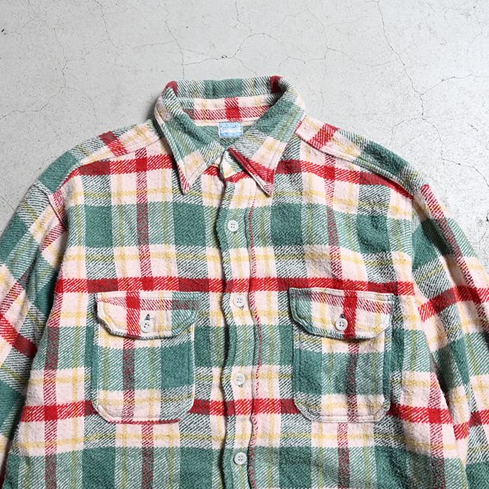 MANSIZE PLAID FLANNEL SHIRT（BIG SIZE） - 古着屋 ｜ mushroom