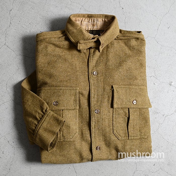 ENDURANCE L/S BD WOOL SHIRT WITH CHINSTRAP（1910'S/GOOD CONDITION） - 古着屋 ｜  mushroom(マッシュルーム)　ヴィンテージクロージングストア