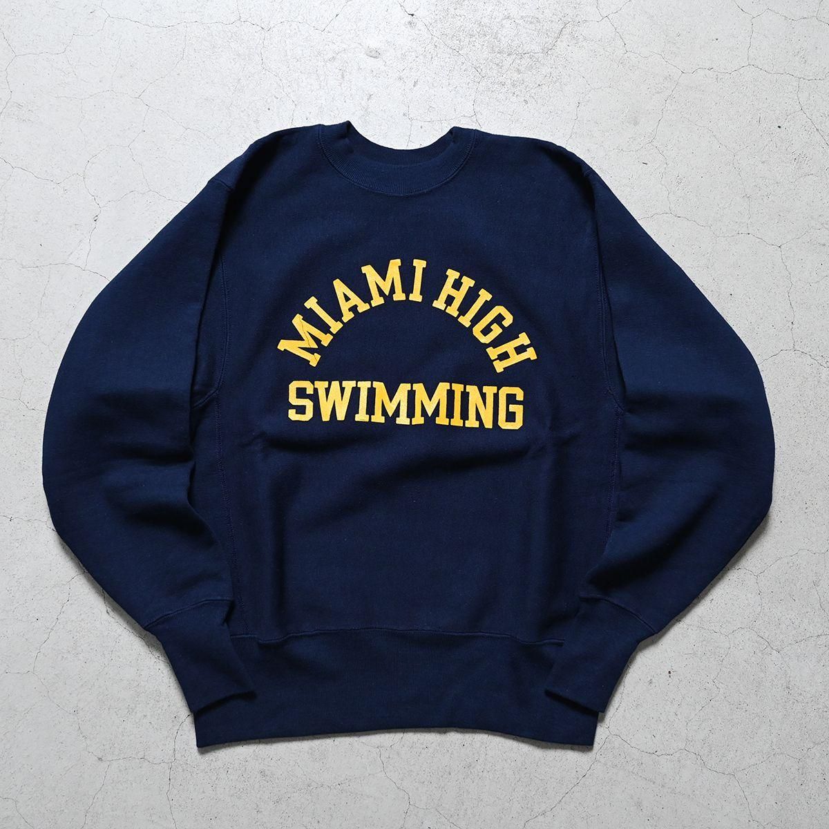 CHAMPION ”MIAMI HIGH SWIMMING” REVERSE WEAVE（70'S/ALMOST