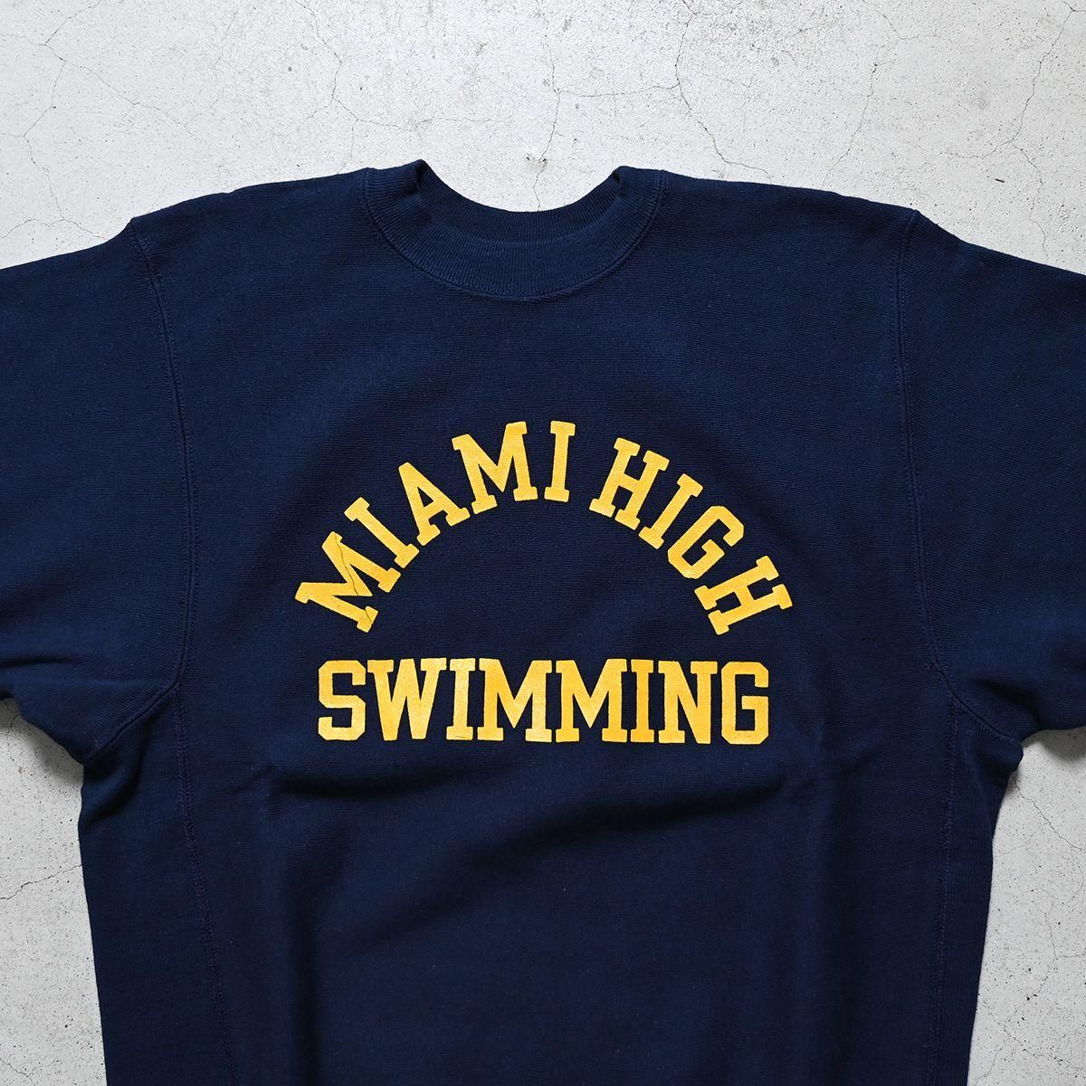CHAMPION ”MIAMI HIGH SWIMMING” REVERSE WEAVE（70'S/ALMOST