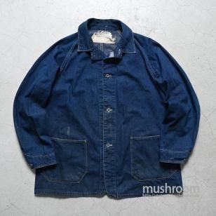 WW2 POWR HOUSE DENIM COVERALL2-POCKET/DARK COLOR