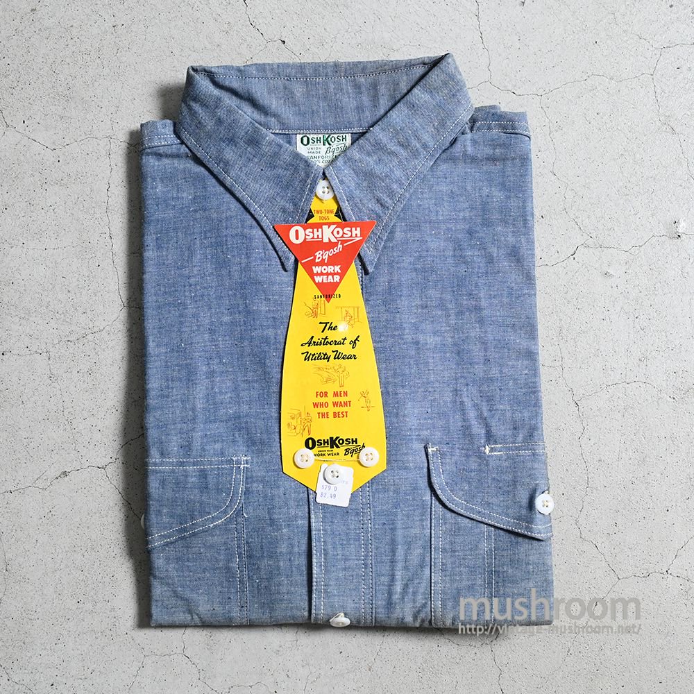 OSH KOSH CHAMBRAY WORK L/S SHIRT（DEADSTOCK/SZ16） - 古着屋