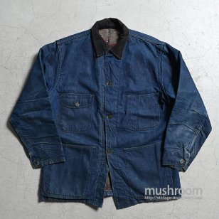 OLD DENIM COVERALL WITH BLANKETNICE AGING