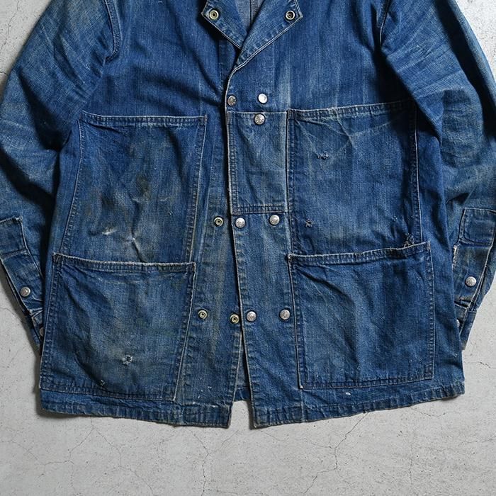 ジャケット・アウター DUBBLE WARE 60's vintage denim coverall DUBBLE WARE DENIM COVERALL（NICE HIGE） - 古着屋 ｜ mushroom