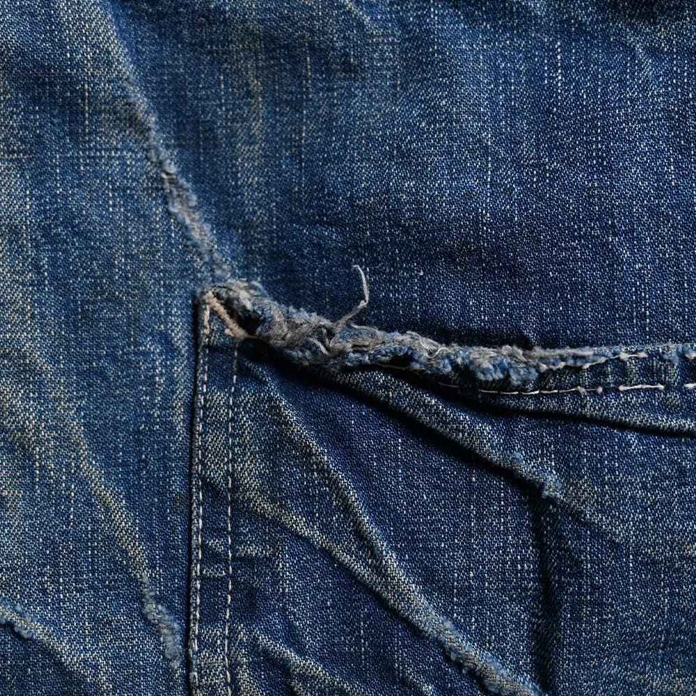 【希少】Lee 91-LJ denim coverall ボロ 50s Lee 91-LJ DENIM COVERALL（1950'S/SZ 44） - 古着屋