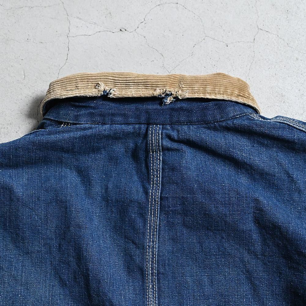 【希少】Lee 91-LJ denim coverall ボロ 50s Lee 91-LJ DENIM COVERALL（1950'S/SZ 44） - 古着屋