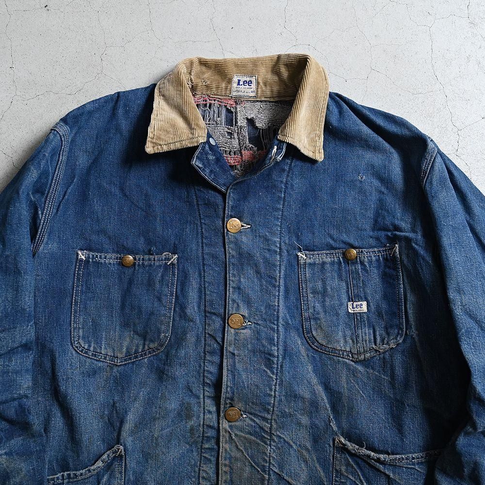 【希少】Lee 91-LJ denim coverall ボロ 50s 希少】Lee 91-LJ denim coverall ボロ 50s 希少】Lee 91-LJ denim