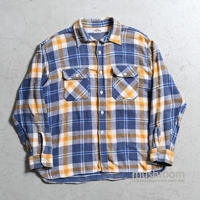 50's King Kole マチ付きヘビーネルシャツSHI-275｜VINTAGE
