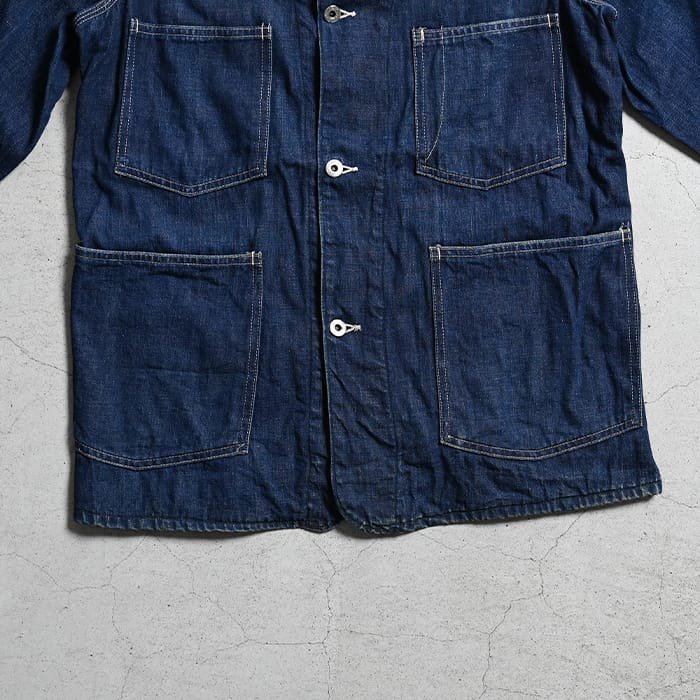 FREELAND DENIM COVERALL WITH FLANNEL（38/VERY GOOD CONDITION） - 古着屋 ｜  mushroom(マッシュルーム) ヴィンテージクロージングストア