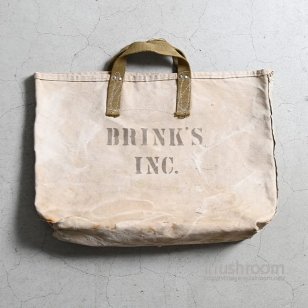 BRINK'S MONEY CARRING CANVAS BAG