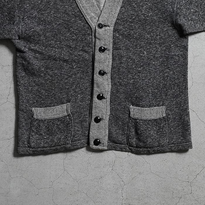 OLD SALT&PEPPER SWEAT CARDIGAN（GOOD CONDITION） - 古着屋 