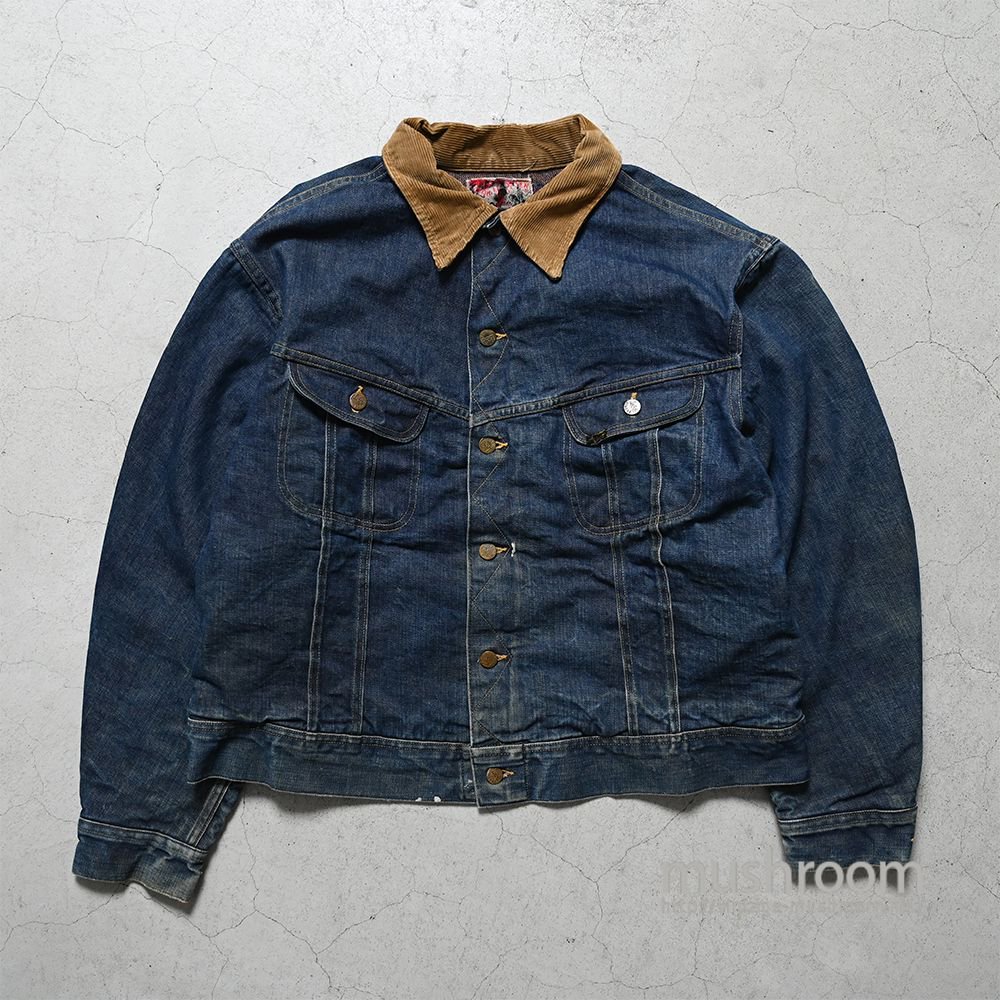 Lee 101-LJ STORM RIDER DENIM JACKET（SZ48 REG） - 古着屋 ｜ mushroom(マッシュルーム)　 ヴィンテージクロージングストア