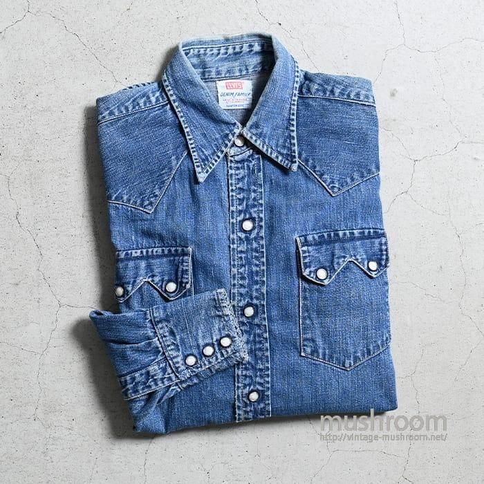 LEVI'S DENIM FAMILY DENIM WESTERN SHIRT（GOOD COLOR） - 古着屋 ...