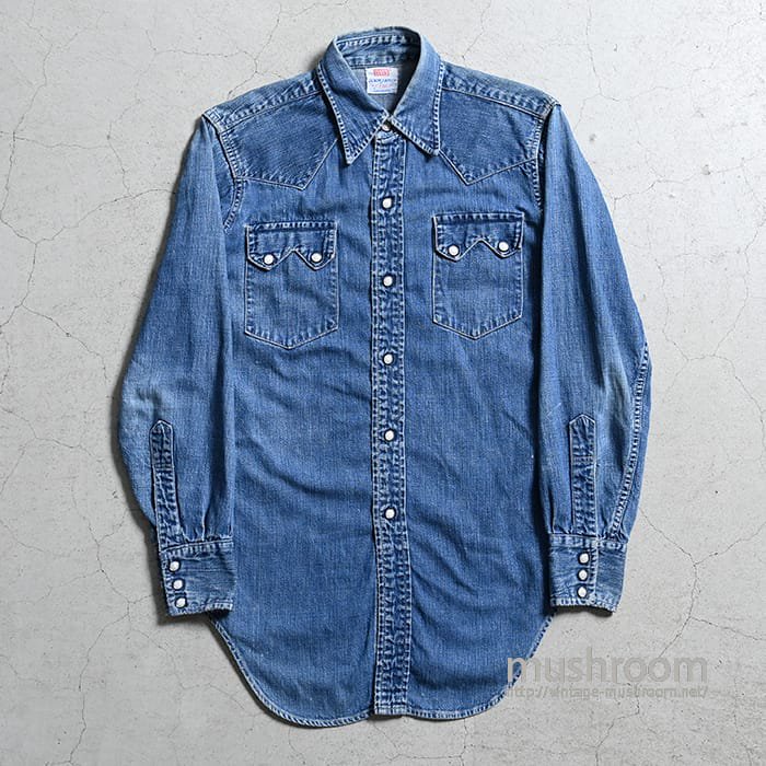 LEVI'S DENIM FAMILY DENIM WESTERN SHIRT（GOOD COLOR） - 古着屋 