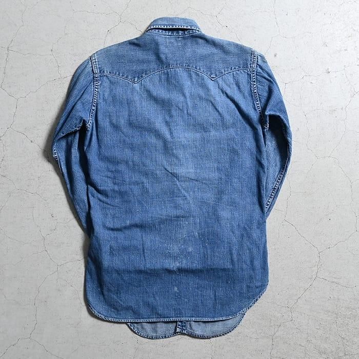 LEVI'S DENIM FAMILY DENIM WESTERN SHIRT（GOOD COLOR） - 古着