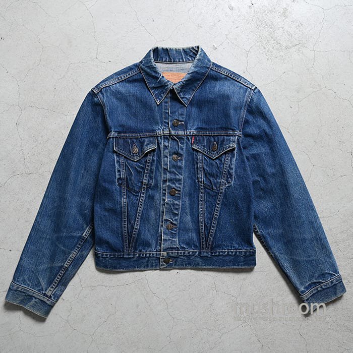 LEVI'S 557 BIGE DENIM JACKET（SZ 42/UNUSUAL DETAIL） - 古着屋