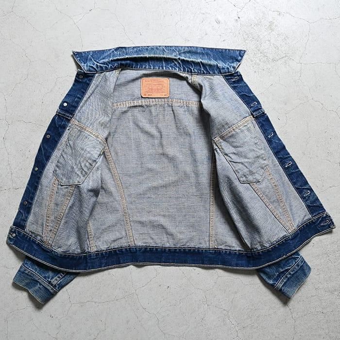 希少 42 リーバイス BIGE denim jacket 557 VINTAGE LEVI'S 557XX DENIM JACKET BIG E TYPE 3 SMALL SIZE 34