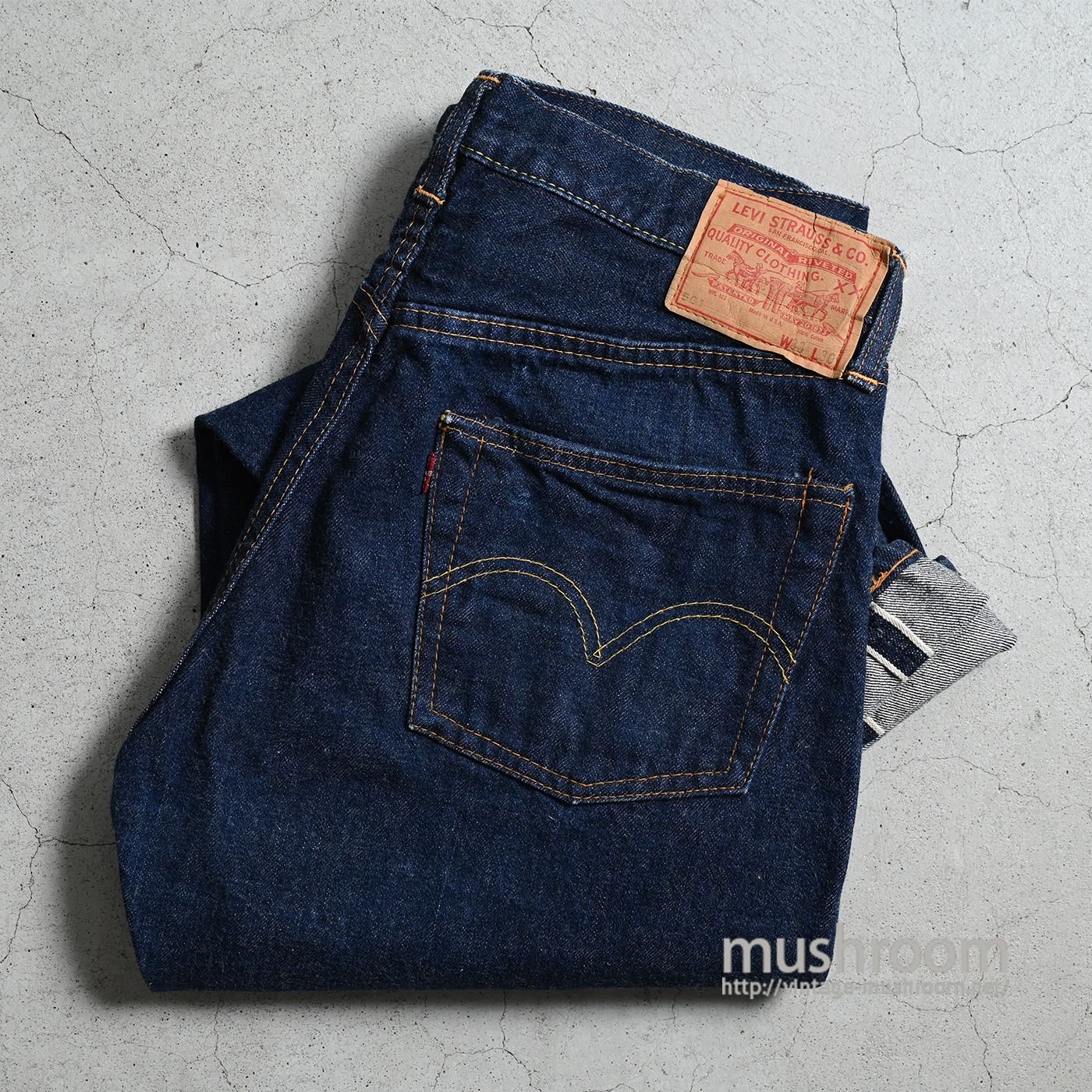 LEVI'S 501 BIGE JEANS（Early Type/MINT CONDITION/W33L30） - 古着屋 