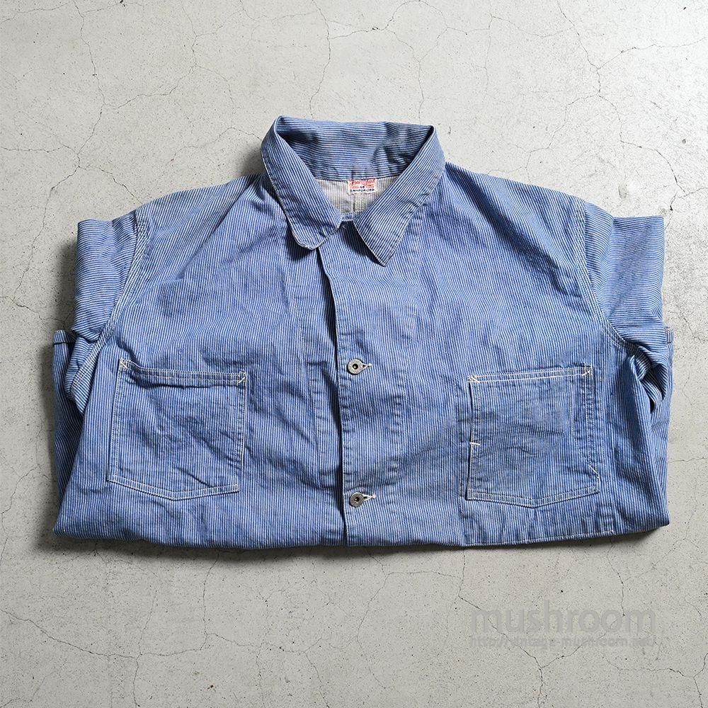 FREELAND HICKORY STRIPE COVERALL(VERY GOOD CONDITION/SZ 48 FREELAND HICKORY STRIPE COVERALL(VERY GOOD CONDITION/SZ 48