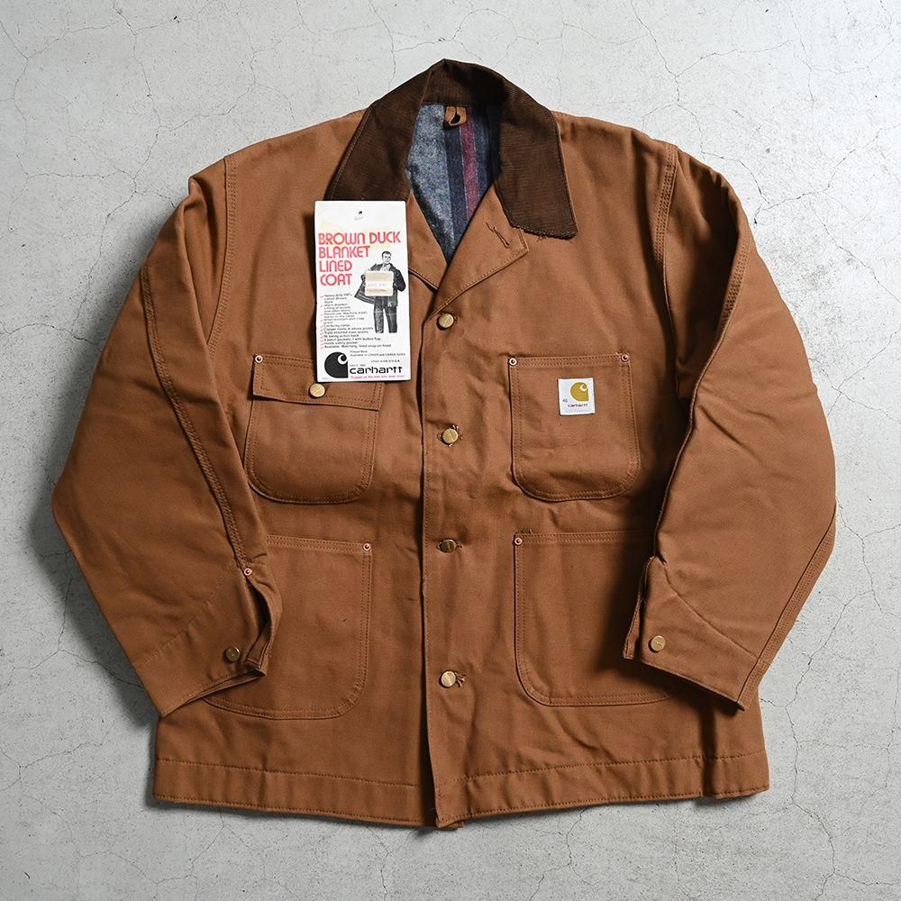 CARHARTT BROWN DUCK BLANKET LINED COAT（DEADSTOCK/SZ 46