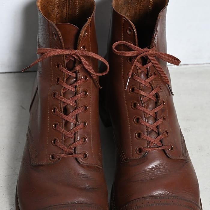 WW2 U.S.ARMY TYPE-2 LEATHER BOOTS（SZ 9 L/GOOD CONDITION