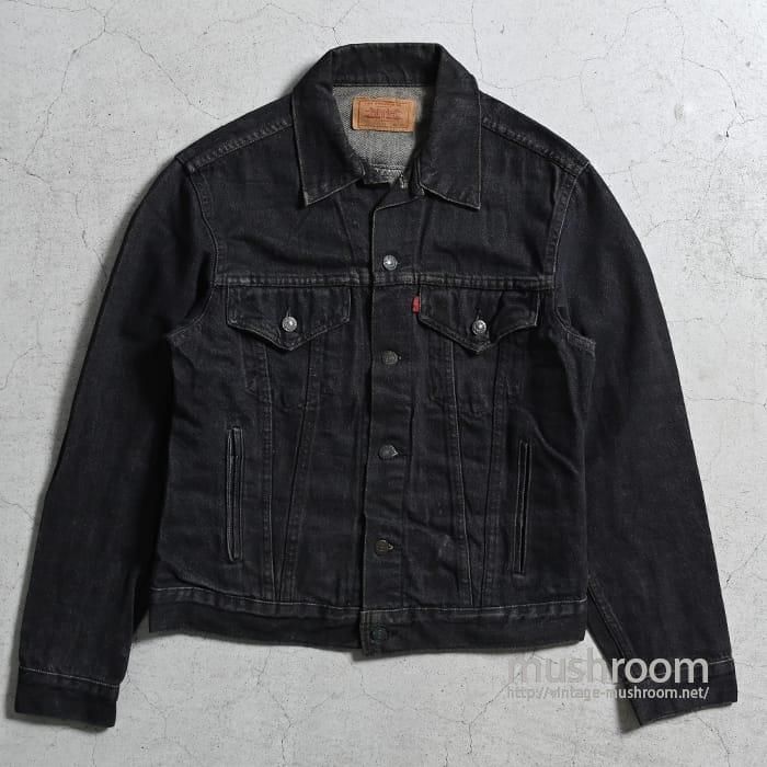 ビンテージ リーバイス 70506 0259 先染ブラック80s ケアタグ 38 古着 80s USA製 Levi's 70506-0259 先染め ブラック デニム