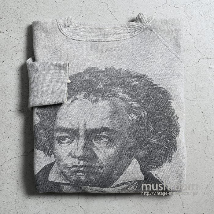 BEETHOVEN SWEAT SWEAT SHIRT WITH BACKPRINT（GOOD CONDITION） - 古着屋 ｜  mushroom(マッシュルーム) ヴィンテージクロージングストア