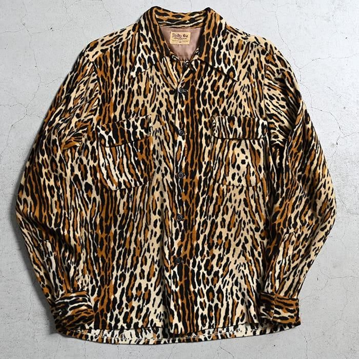DEL MAR LEOPARD PATTERN L/S BOX SHIRT（DEADSTOCK/MEDIUM
