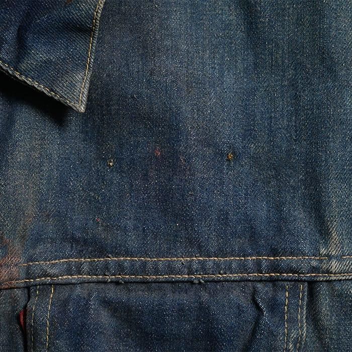 LEVI'S 557XX CUT-OFF BIKER'S VEST（SKULL PATCH） - 古着屋