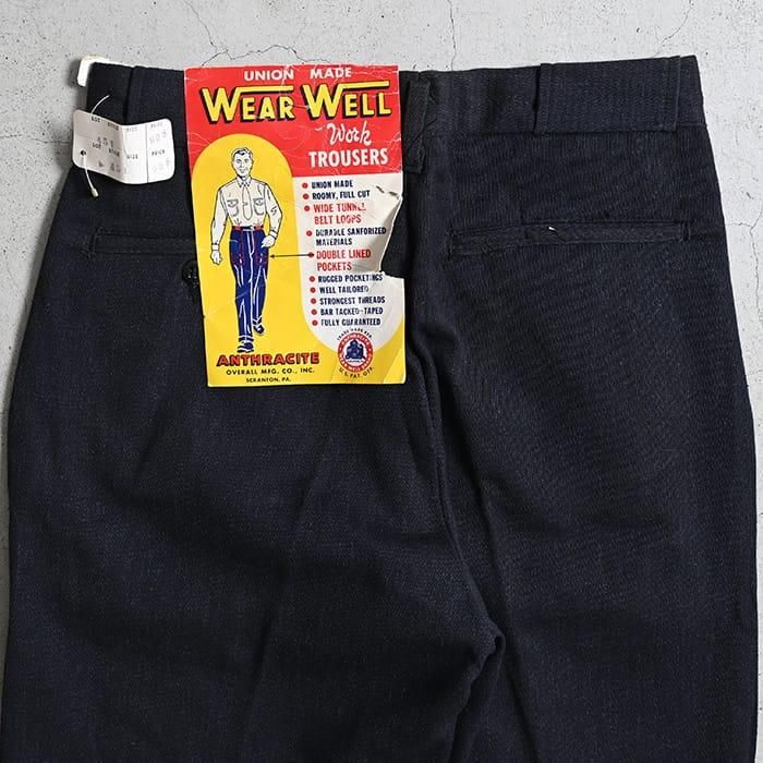 WEAR WELL WHIPCORD WORK TROUSERS(DEADSTOCK/W29L31) - 古着 WEAR WELL WHIPCORD WORK TROUSERS(DEADSTOCK/W29L31) - 古着