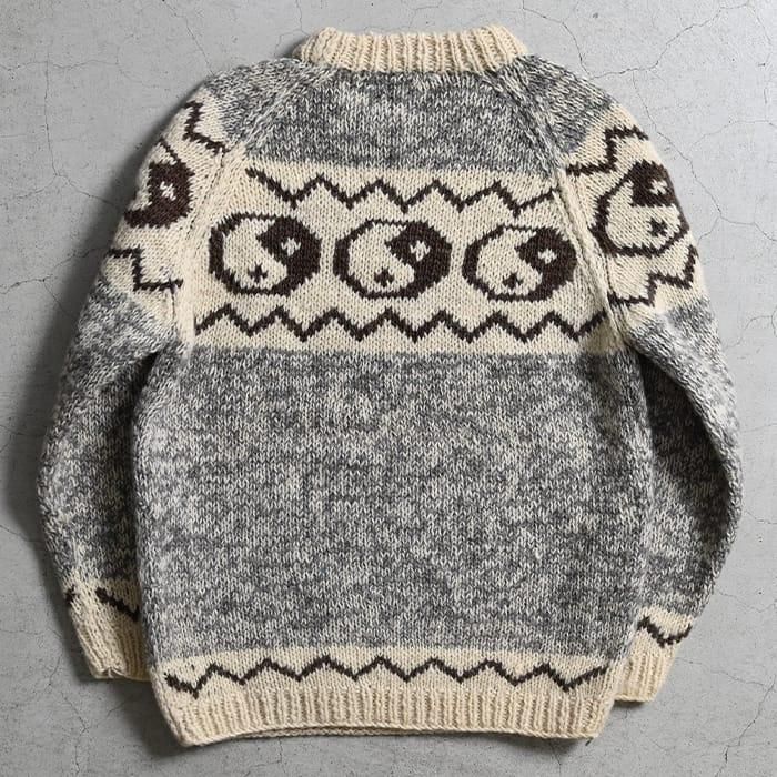OLD YIN & YANG PATTERN HAND MADE SWEATER(VERY GOOD OLD YIN & YANG PATTERN HAND MADE SWEATER(VERY GOOD