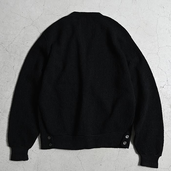 Pebble Beach of CALIFORNIA BLACK MOHAIR CARDIGAN（MEDIUM
