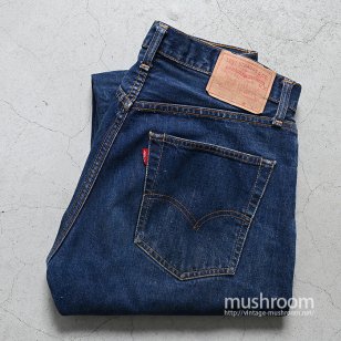 LEVI'S 505 BIGE S Type JEANS WITH SELVEDGEW34L30/GOOD CONDITION