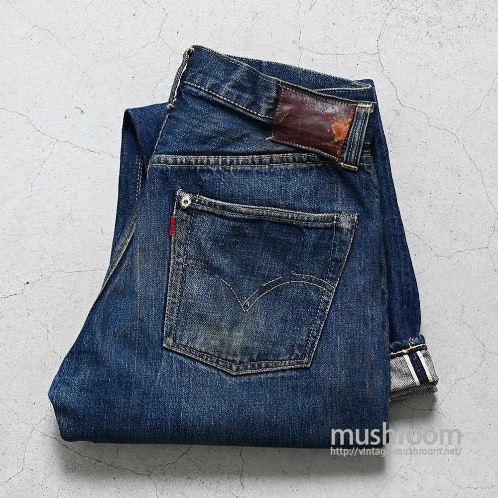 LEVI'S 501XX JEANS WITH LEATHER PATCH（'46 MODEL/ONE SIDE TAB 